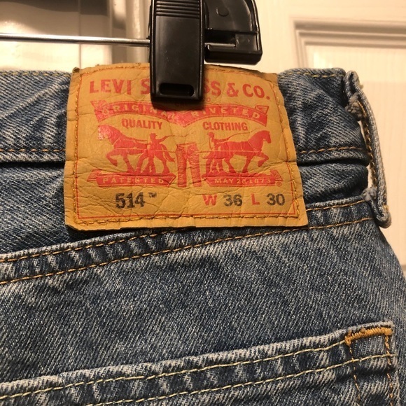 Mens Distressed 514 Levis Jeans 36Wx30L - Picture 4 of 7